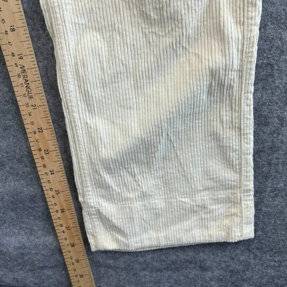Faherty Womens Portland Flare Leg Corduroy Pants Egret Cream 28 Denim Cotton 494 - Picture 8 of 14